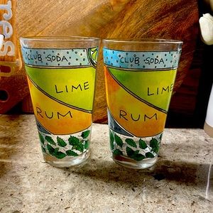 Mint Mojito glasses